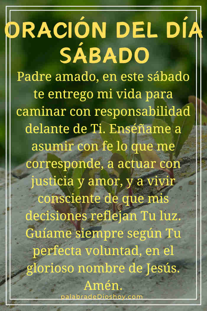 Oración diaria con versículo bíblico e imagen | oración del día (2025) 27 Oración cristiana inspiracional sobre la responsabilidad basada en Ezequiel 18:20 para el sábado 11 de octubre de 2025.