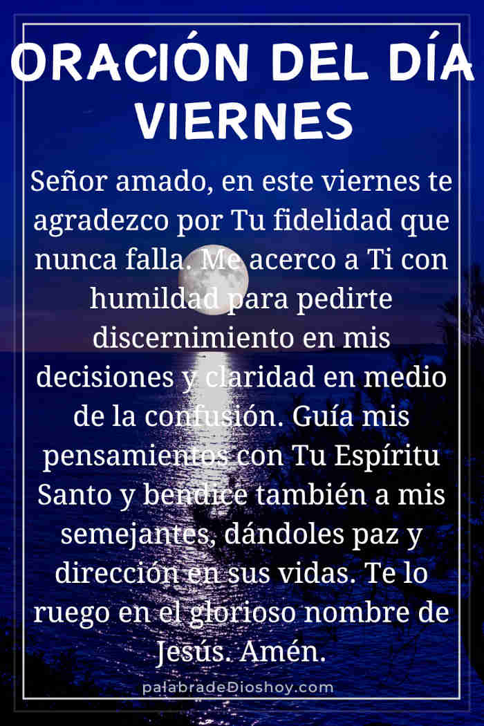 Oración del día de hoy viernes 3 de octubre de 2025 1 Oración cristiana de discernimiento para el viernes basada en Jeremías 33:3