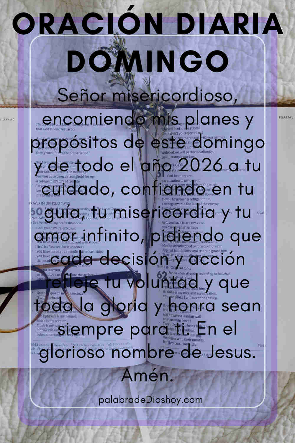 Oración cristiana del domingo 11 de enero de 2026 basada en Proverbios 16:3 sobre encomendar los planes a Dios