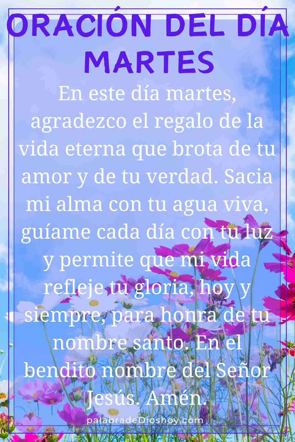 Oración cristiana sobre la vida eterna martes 27 de enero de 2026