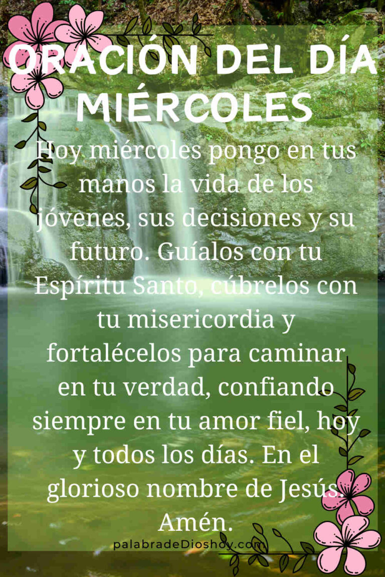 Oración cristiana por los jóvenes miércoles 28 de enero de 2026