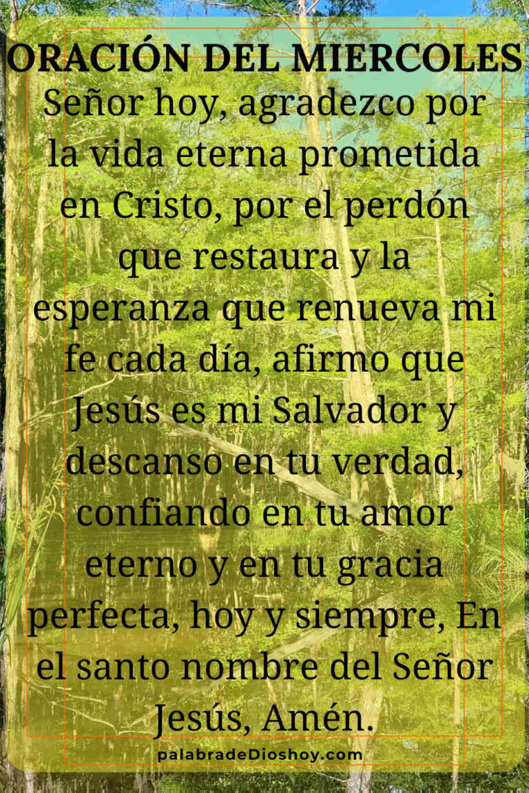 Oración cristiana sobre la vida eterna basada en Juan 5:24 para el miércoles 11 de febrero de 2026