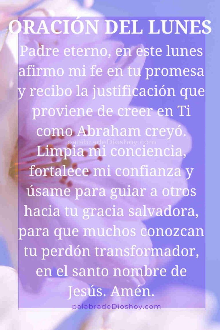 Oración cristiana del lunes 16 de febrero de 2026 sobre la justificación basada en Génesis 15:6.