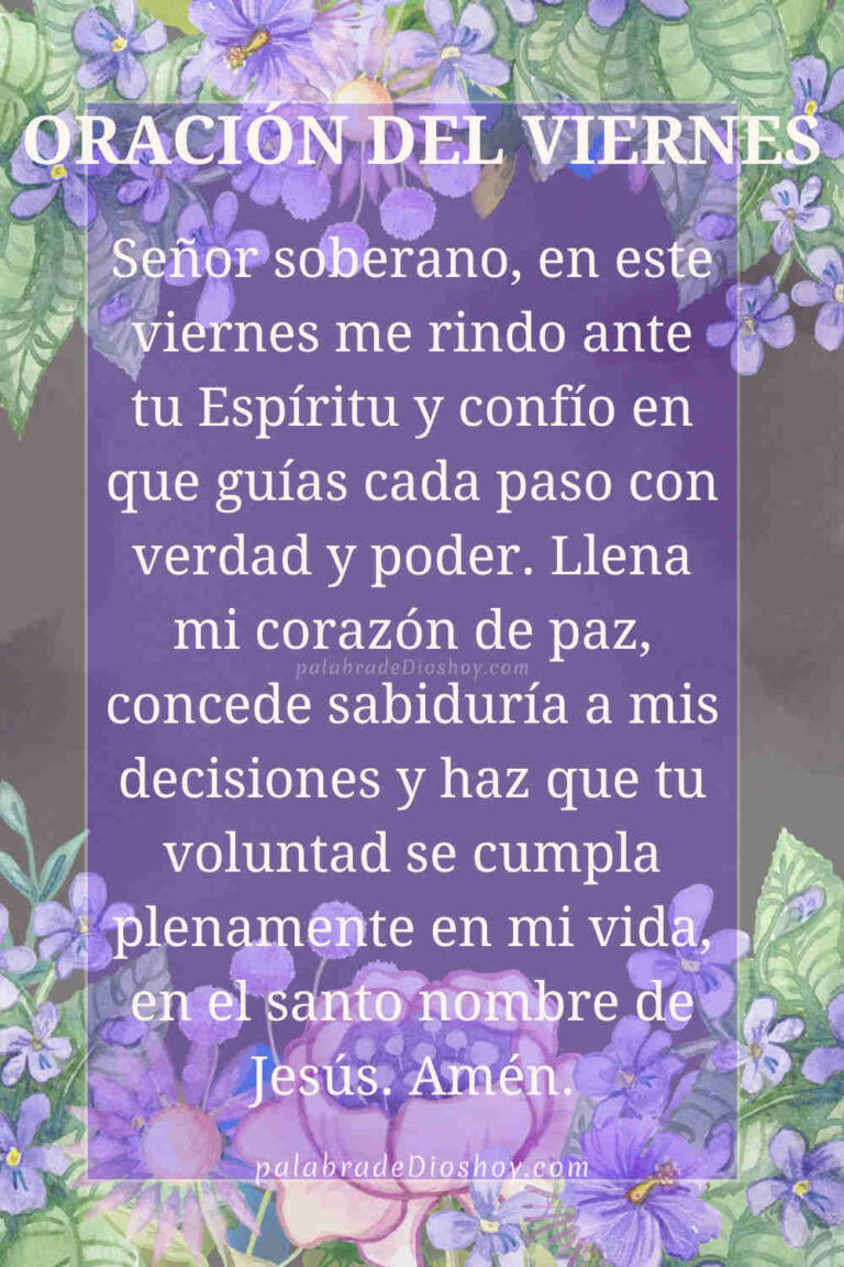 Oración cristiana del viernes 20 de febrero de 2026 sobre el Espíritu Santo basada en Juan 4:24.