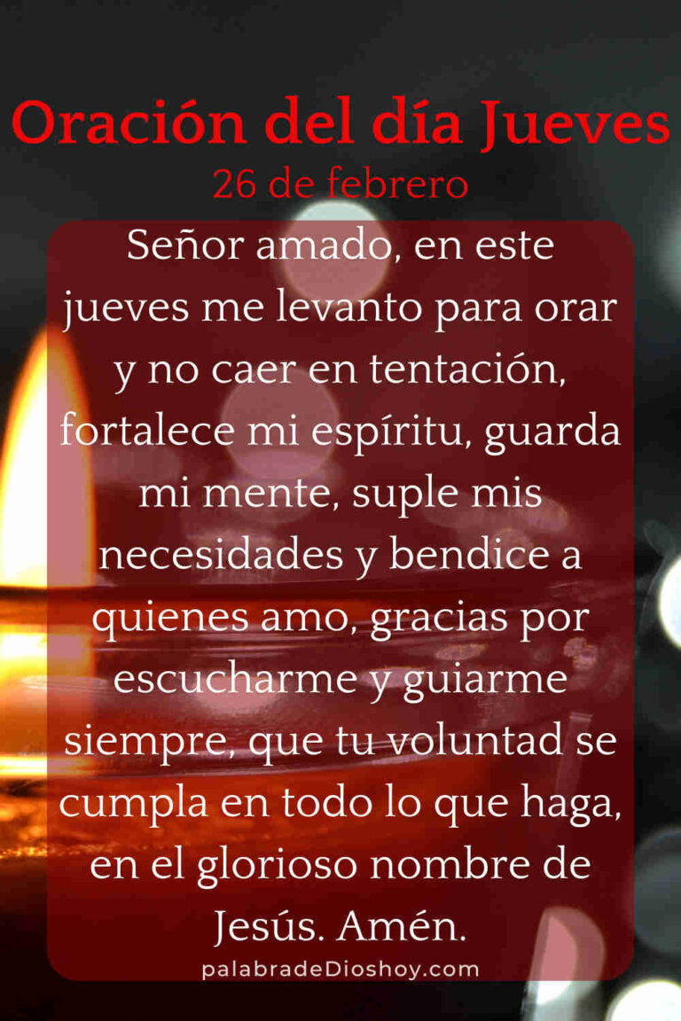 Oración cristiana sobre perseverancia en la oración para el jueves 26 de febrero de 2026 basada en Lucas 22:46