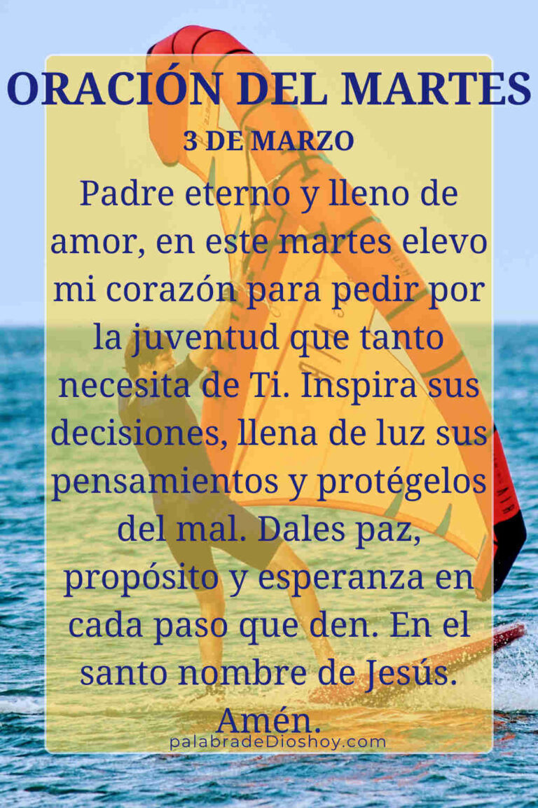 Oración cristiana del martes 3 de marzo de 2026 por los jóvenes inspirada en Salmos 71:17