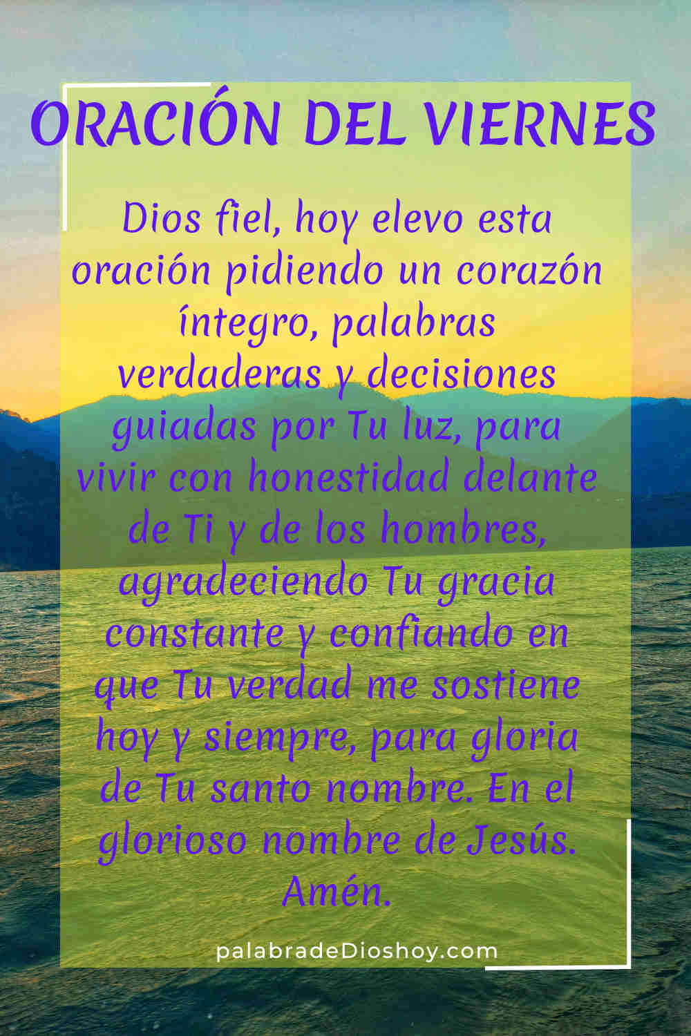 Oración cristiana sobre la honestidad basada en Proverbios 12:19 para el viernes