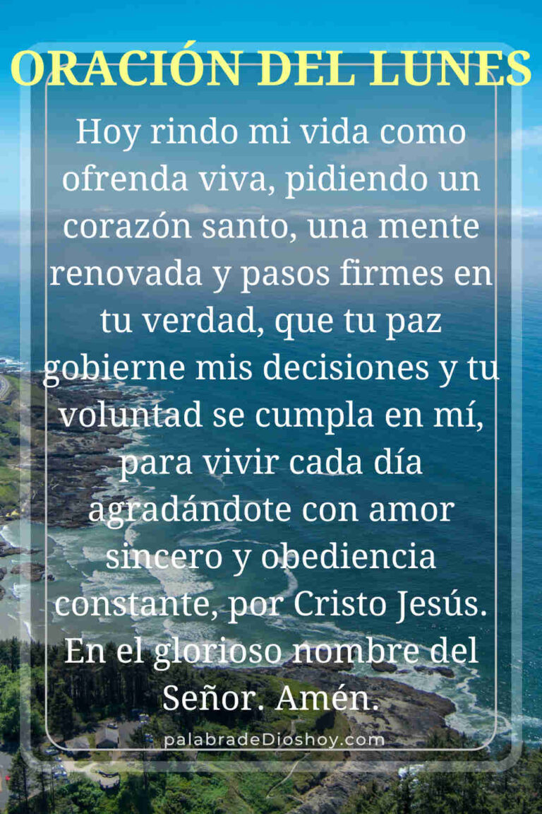 Oración cristiana sobre santidad basada en Romanos 12:1 para el lunes 9 de febrero de 2026