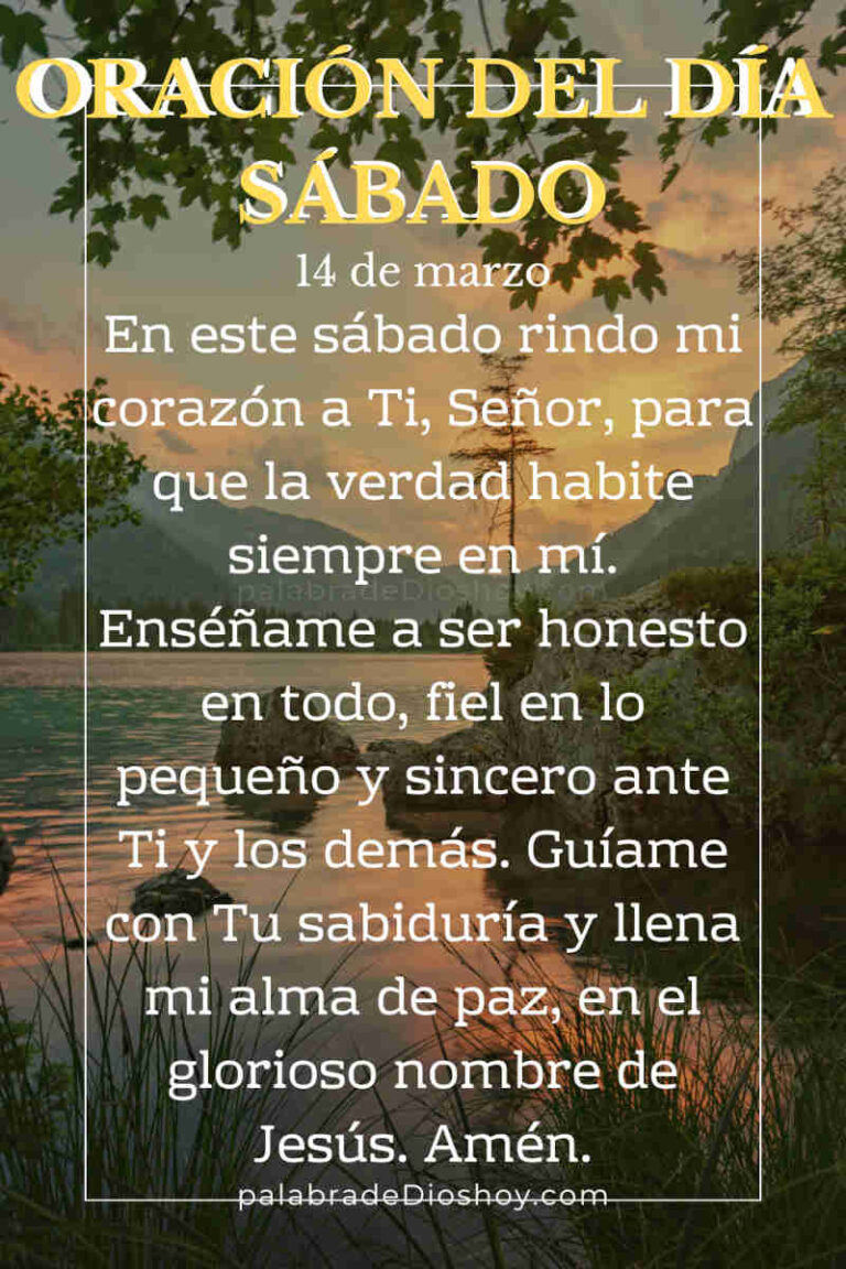Oración cristiana sobre la honestidad basada en Lucas 16:10 para el sábado 14 de marzo de 2026