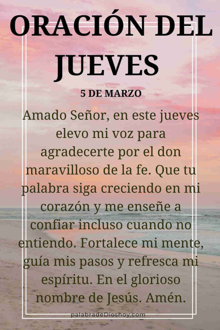 Oración cristiana inspiracional del jueves 5 de marzo de 2026 basada en Romanos 10:17 sobre la fe