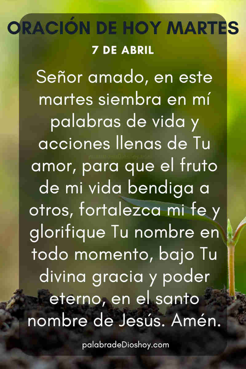 Oración cristiana sobre los frutos del espíritu para el martes basada en Proverbios 12:14