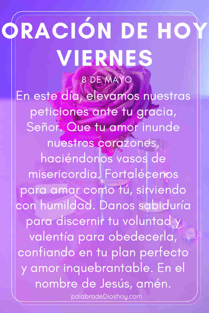 Oración cristiana sobre el amor de Dios basada en Éxodo 34:6 para el viernes 8 de mayo de 2026