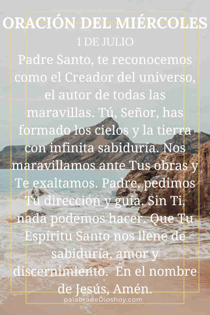 Oración del miércoles por la familia basada en Salmos 127:3.