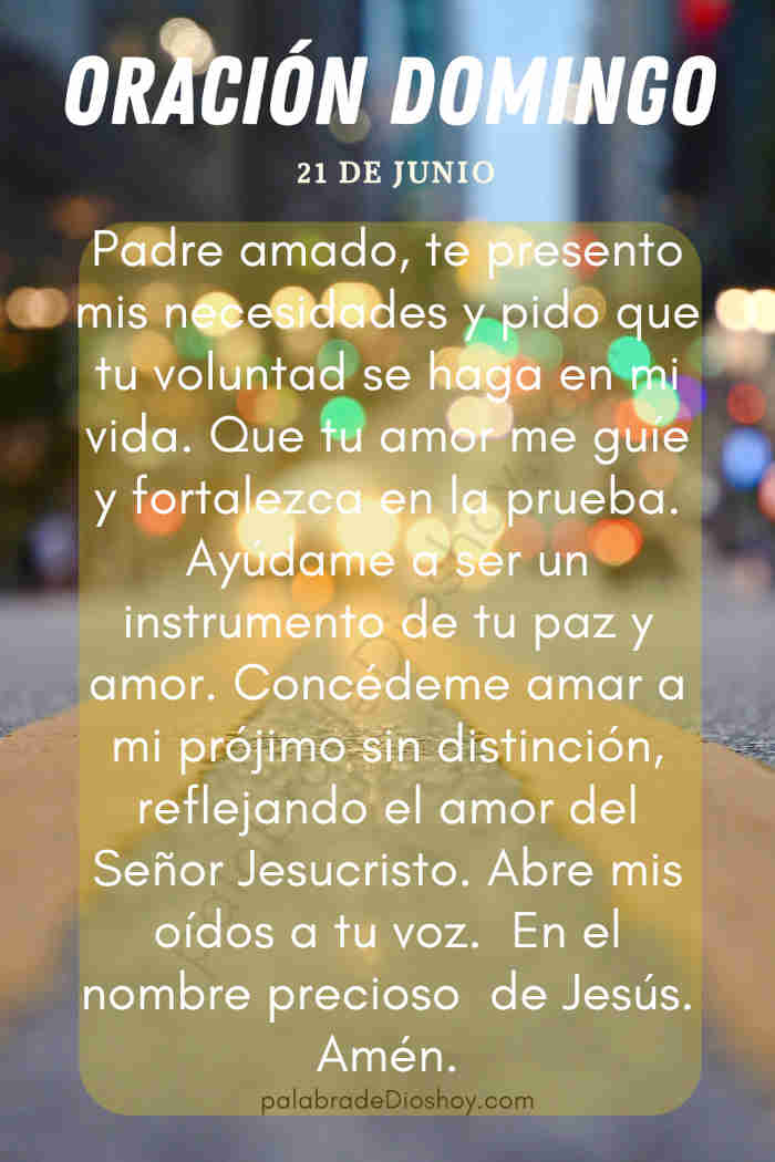 Oración cristiana sobre el amor de Dios basada en Deuteronomio 7:9 para el domingo 21 de junio.