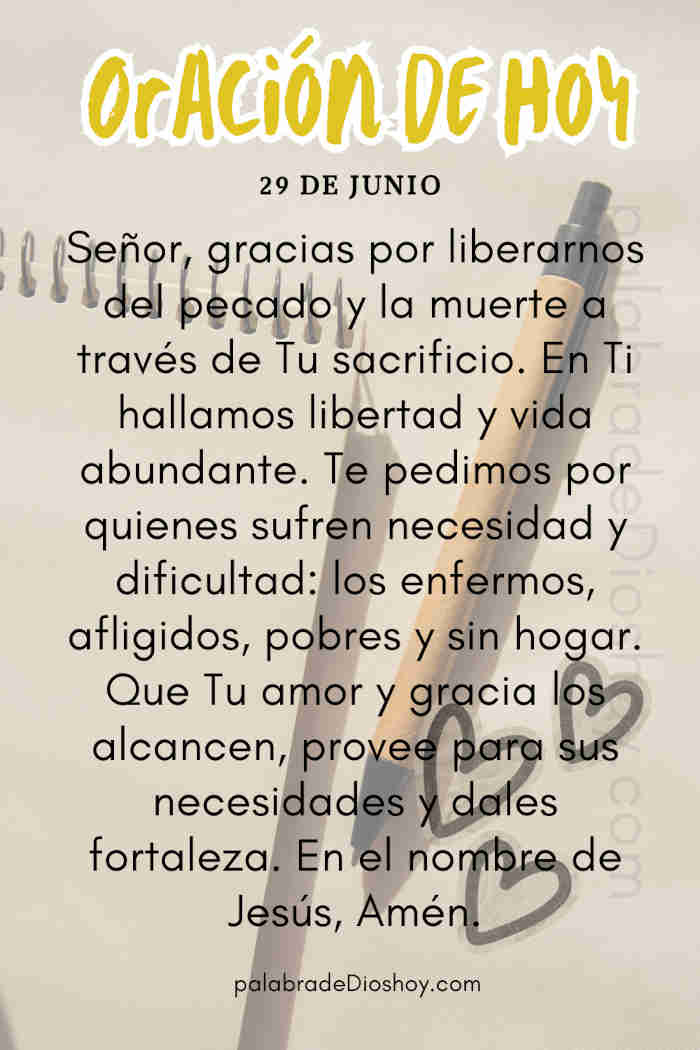 Oración del lunes sobre la libertad en Cristo basada en Romanos 8:1-2.