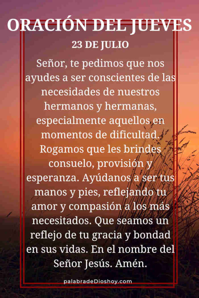 Versículo de Romanos 12:4-5 que enseña la unidad del cuerpo de Cristo para este jueves 23 de julio.