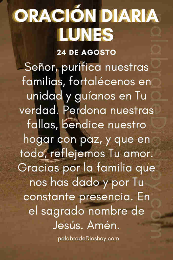 Oración del lunes por la familia basada en Génesis 35:2