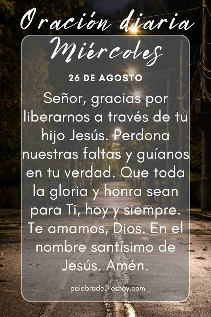 Oración del miércoles sobre la libertad en Cristo basada en Juan 8:35-36