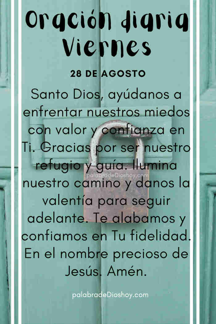 Oración del viernes para vencer el miedo con valor basada en Josué 10:8