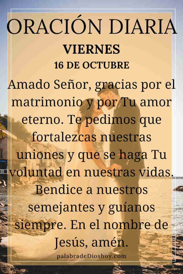 Oración del día de hoy viernes 16 de octubre